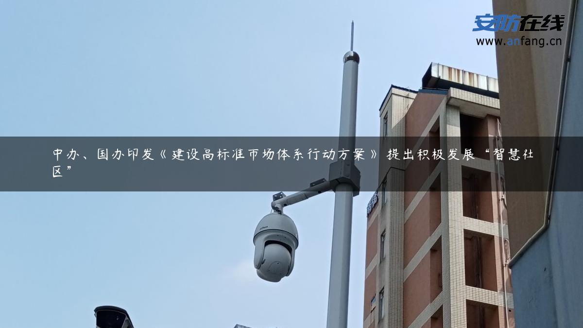 中办、国办印发《建设高标准市场体系行动方案》 提出积极发展“智慧社区”