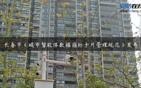 长春市《城市智能体数据指标卡片管理规范》发布