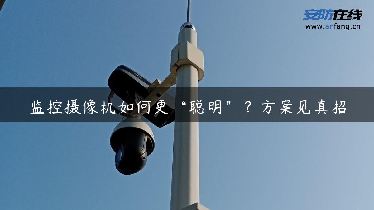 监控摄像机如何更“聪明”？方案见真招