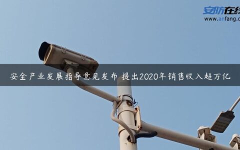 安全产业发展指导意见发布 提出2020年销售收入超万亿