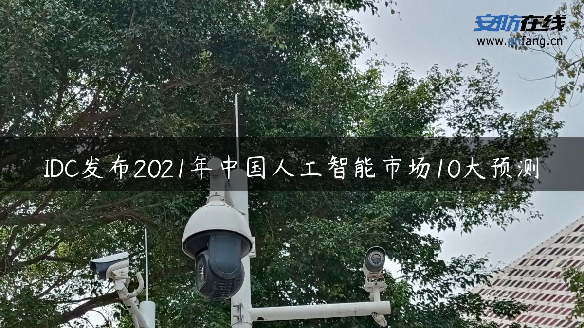 IDC发布2021年中国人工智能市场10大预测