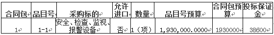 视频监控系统更新采购项目招标公告