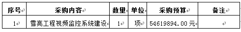 和平县雪亮工程视频监控建设项目招标公告