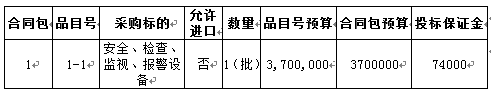 东山县公安局三期视频监控采购项目招标公告