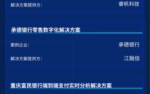 睿帆科技实时流式平台项目入选“2022爱分析・银行数字化创新实践案例”