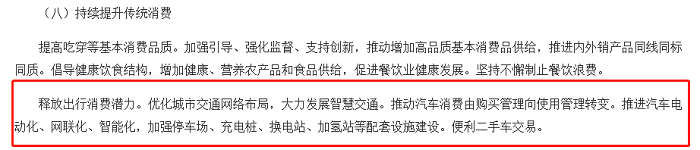 扩大内需战略规划纲要 对智能汽车有何影响？