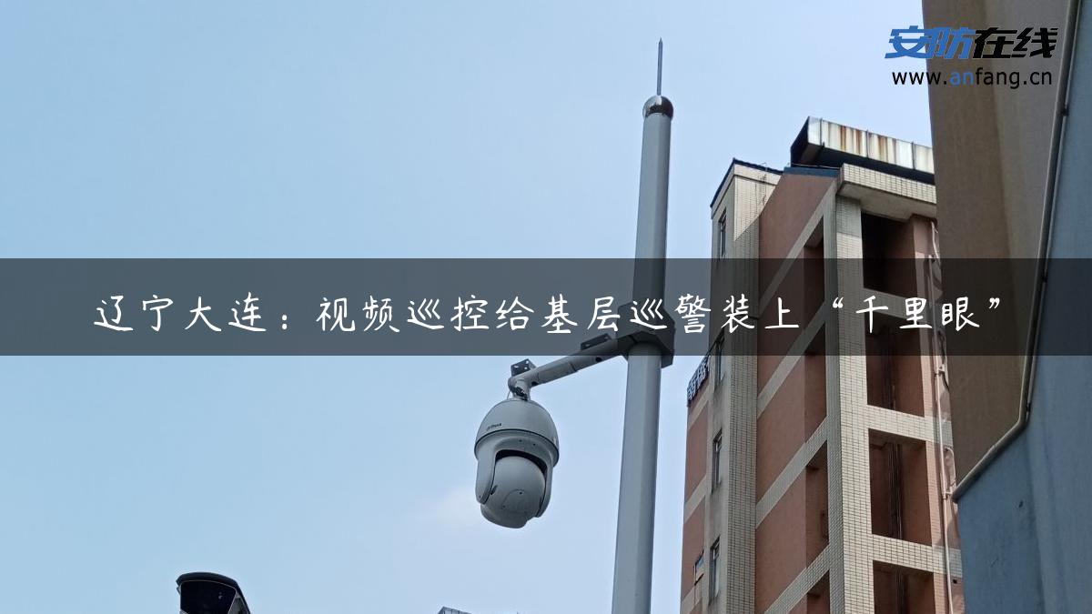 辽宁大连：视频巡控给基层巡警装上“千里眼”