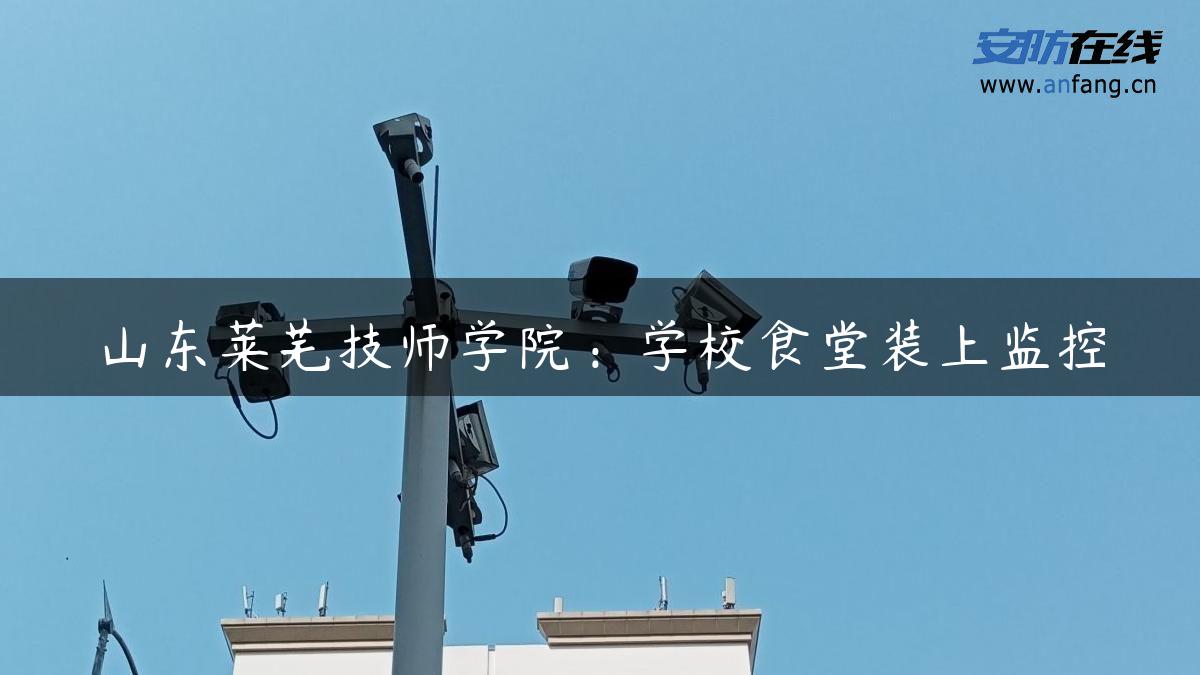 山东莱芜技师学院：学校食堂装上监控