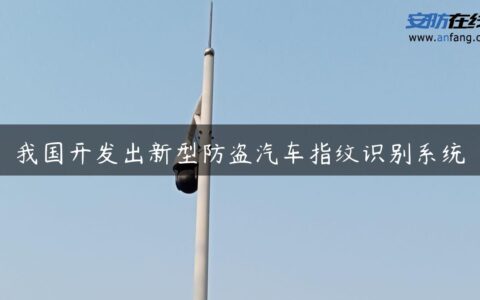 我国开发出新型防盗汽车指纹识别系统　