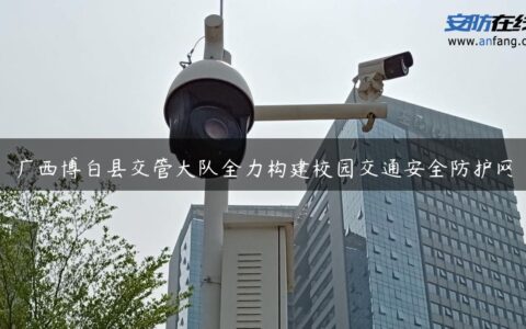 广西博白县交管大队全力构建校园交通安全防护网