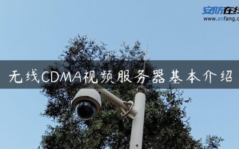 无线CDMA视频服务器基本介绍