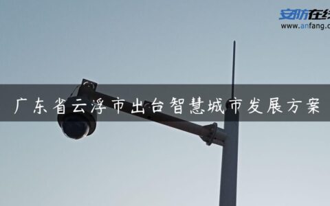 广东省云浮市出台智慧城市发展方案