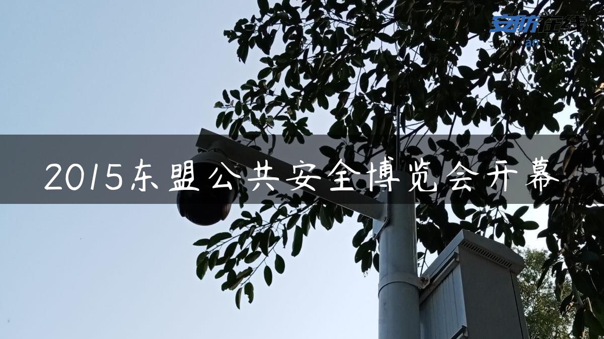 2015东盟公共安全博览会开幕