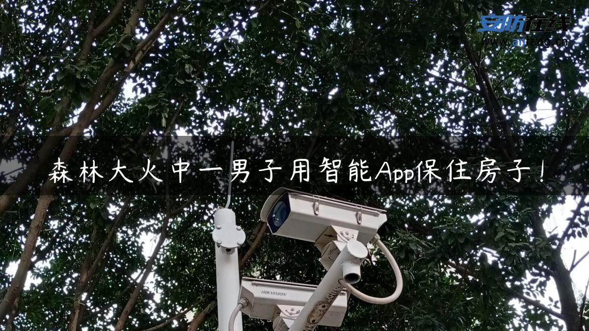 森林大火中一男子用智能App保住房子！