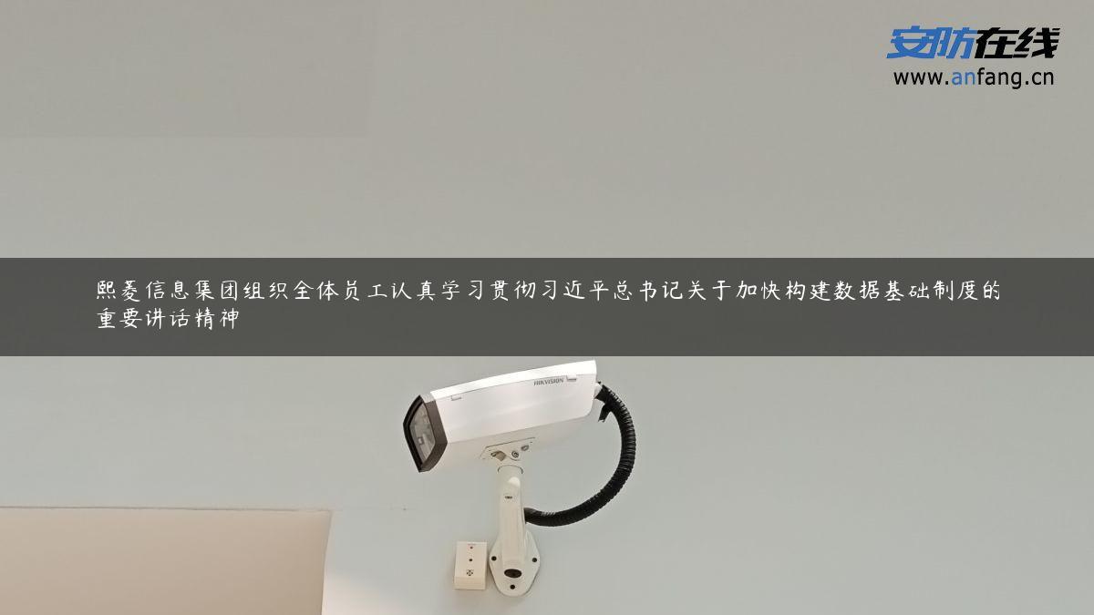 熙菱信息集团组织全体员工认真学习贯彻***总书记关于加快构建数据基础制度的重要讲话精神