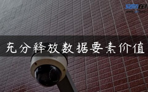 充分释放数据要素价值