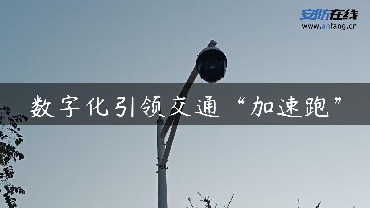 数字化引领交通“加速跑”