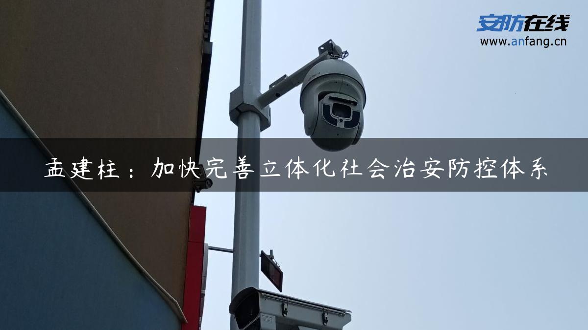 ***：加快完善立体化社会治安防控体系