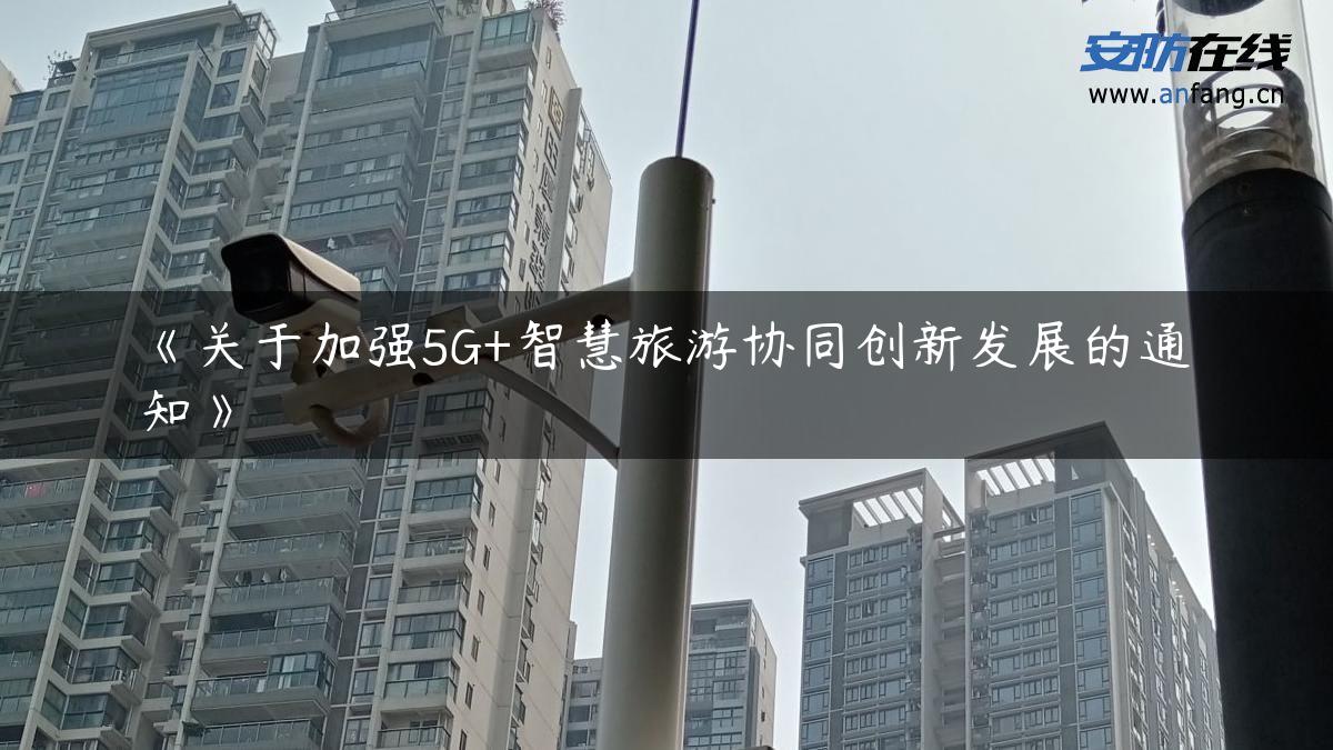 《关于加强5G+智慧旅游协同创新发展的通知》