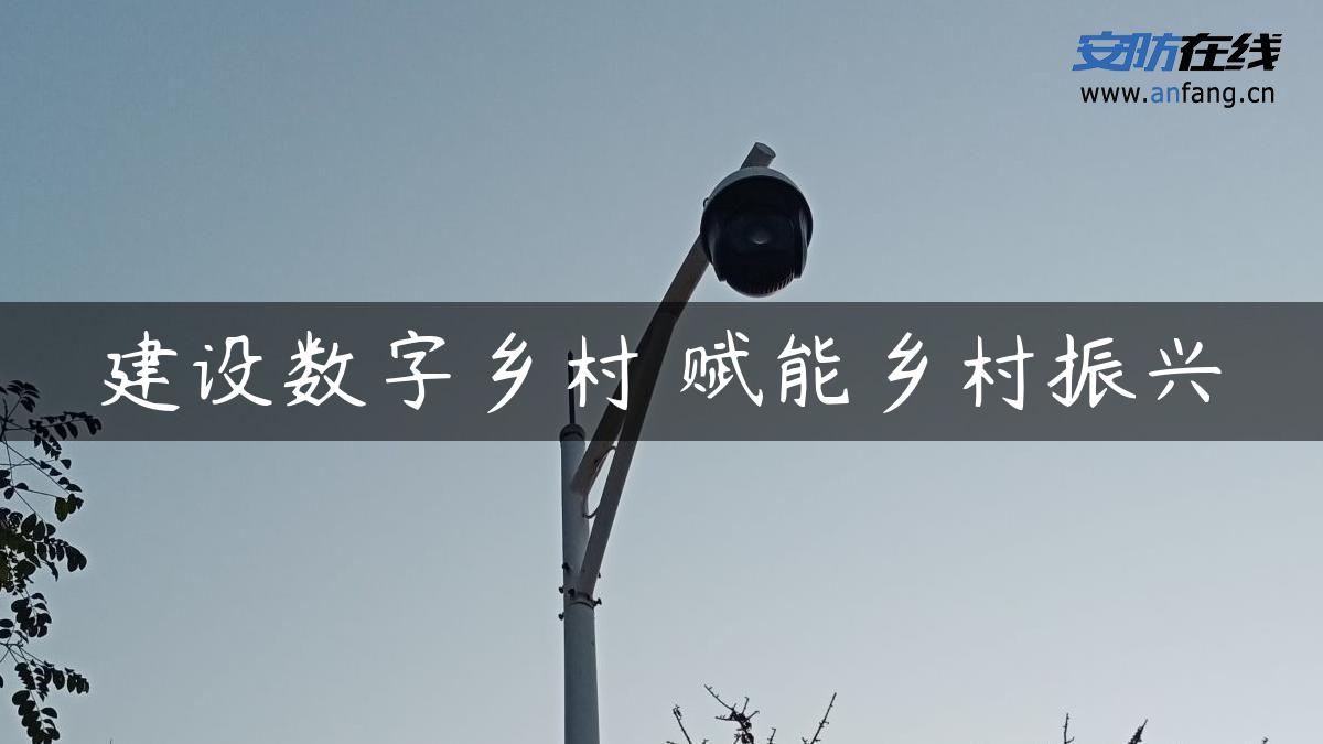 建设数字乡村 赋能乡村振兴