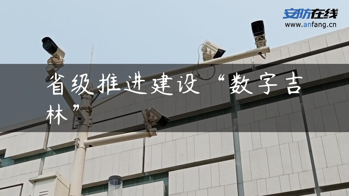 省级推进建设“数字吉林”