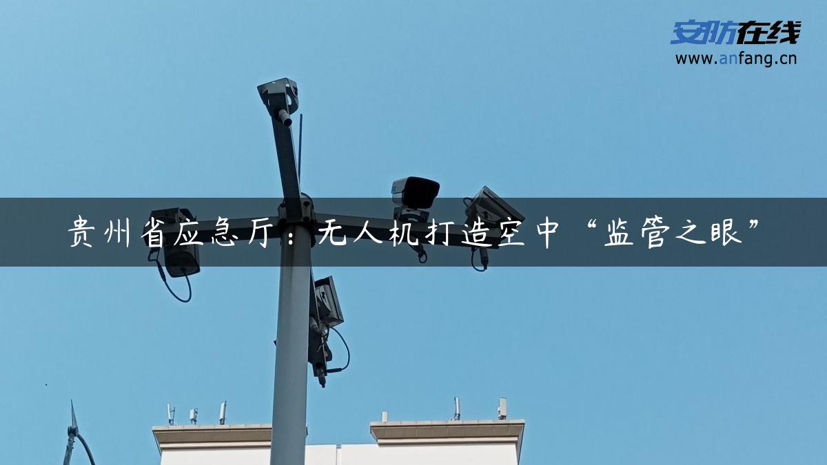 贵州省应急厅：无人机打造空中“监管之眼”