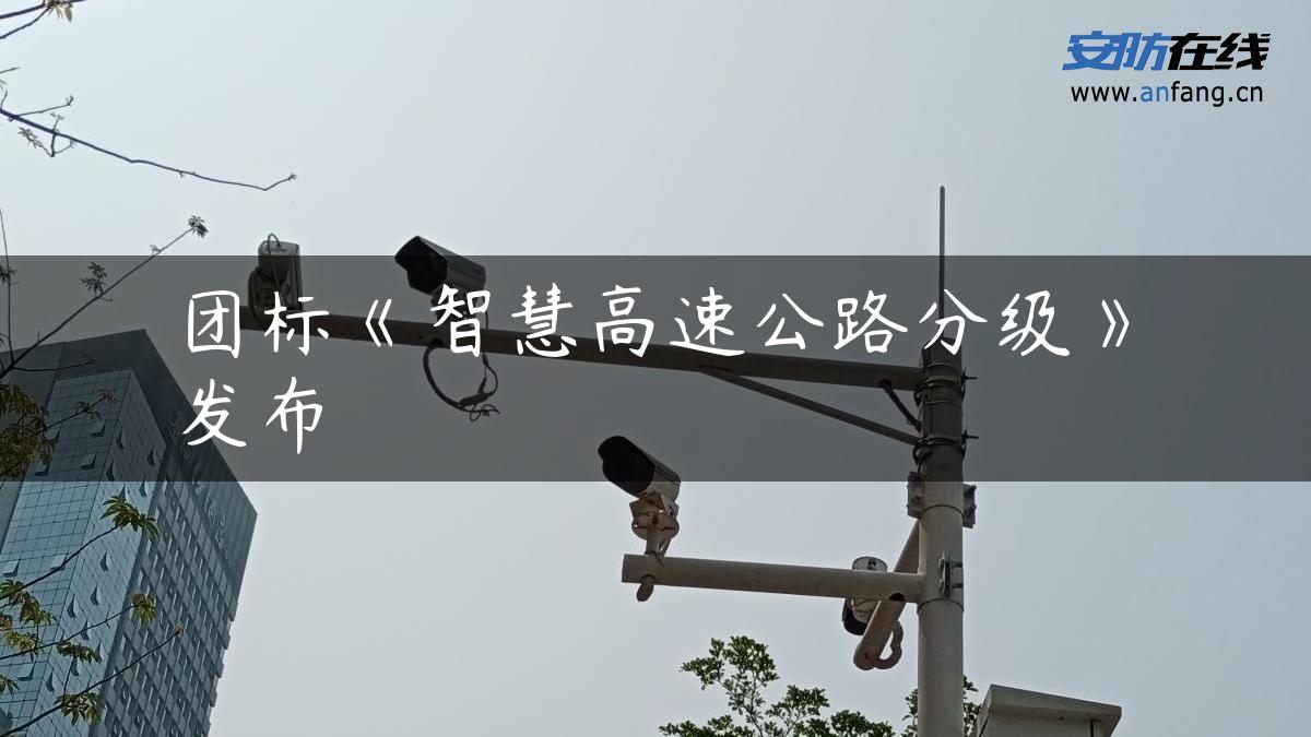 团标《智慧高速公路分级》发布