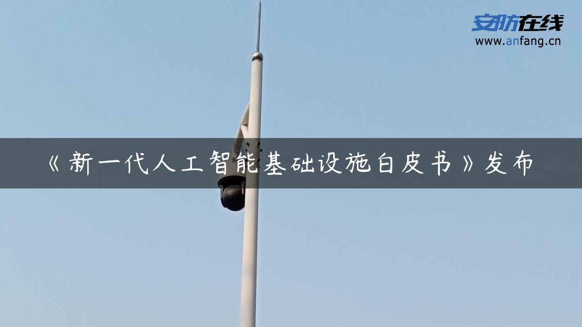 《新一代人工智能基础设施白皮书》发布