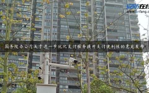 国务院办公厅关于进一步优化支付服务提升支付便利性的意见发布