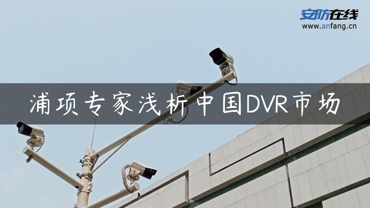 浦项专家浅析中国DVR市场