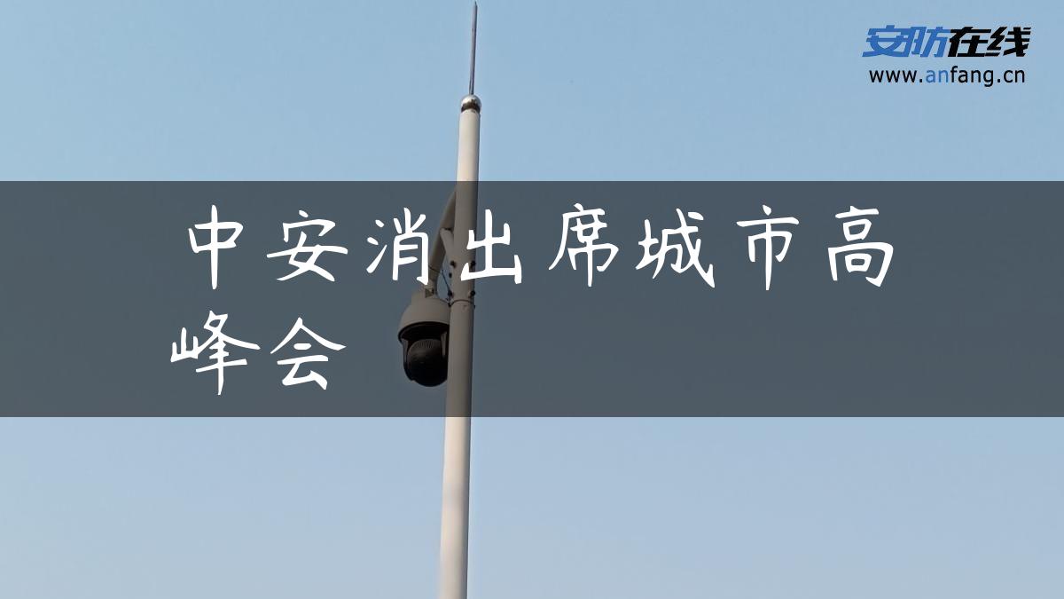 中安消出席城市高峰会