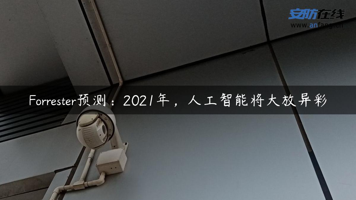 Forrester预测：2021年，人工智能将大放异彩