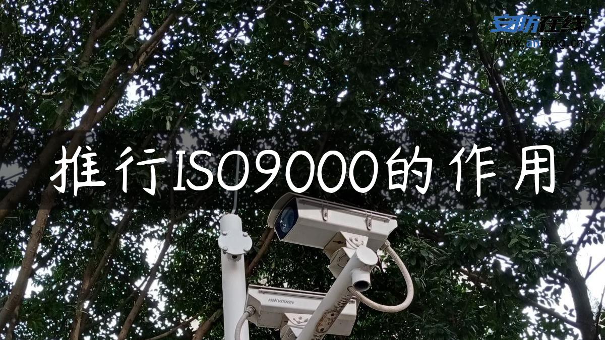 推行ISO9000的作用