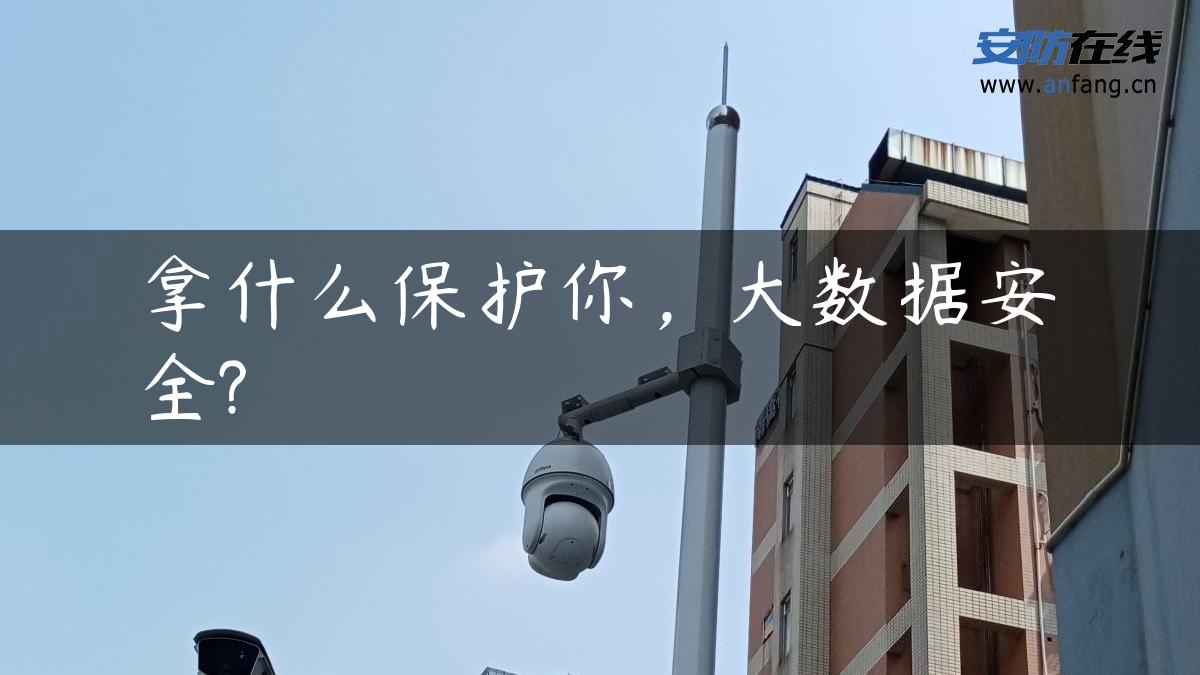 拿什么保护你，大数据安全?