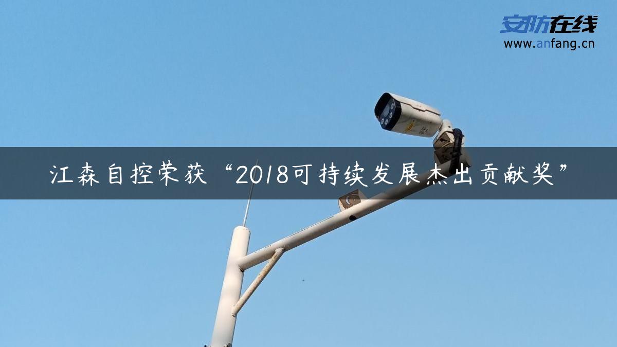 江森自控荣获“2018可持续发展杰出贡献奖”