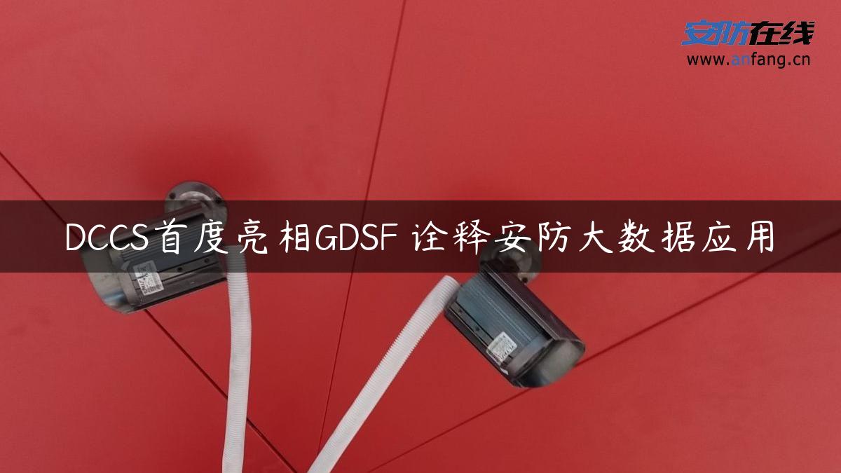 DCCS首度亮相GDSF 诠释安防大数据应用