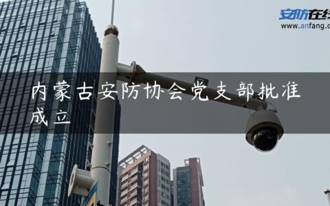 内蒙古安防协会党支部批准成立