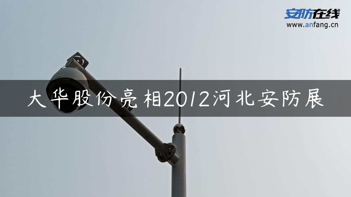 大华股份亮相2012河北安防展