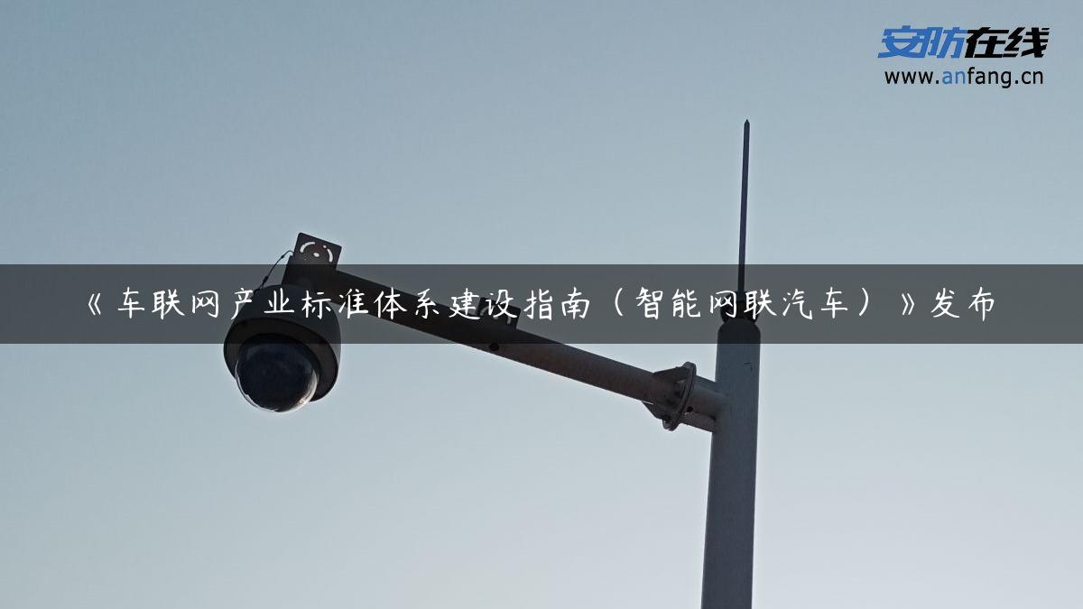 《车联网产业标准体系建设指南（智能网联汽车）》发布