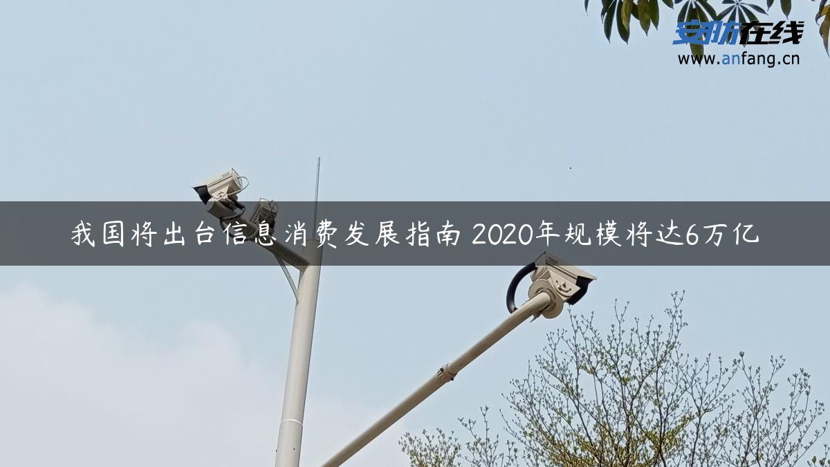 我国将出台信息消费发展指南 2020年规模将达6万亿