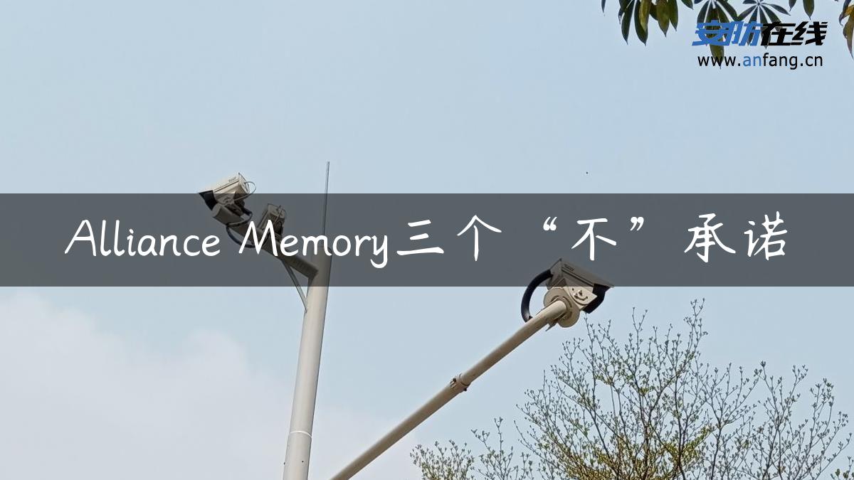 Alliance Memory三个“不”承诺