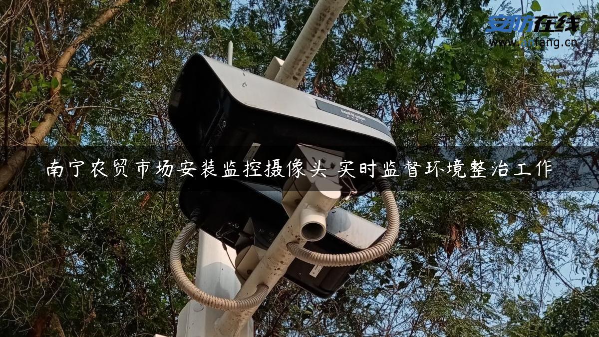 南宁农贸市场安装监控摄像头 实时监督环境整治工作