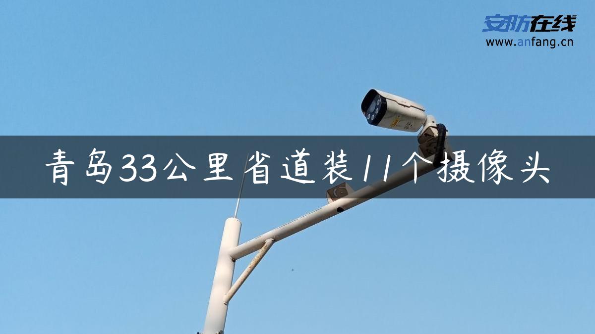 青岛33公里省道装11个摄像头