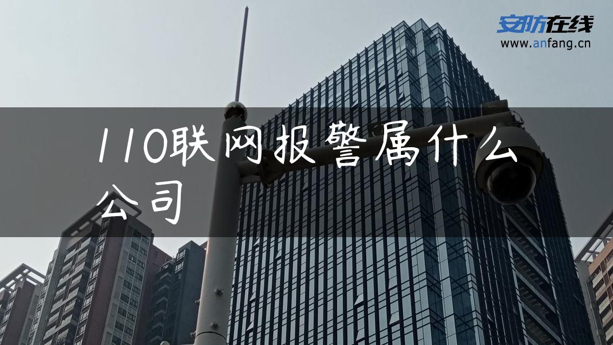 110联网报警属什么公司