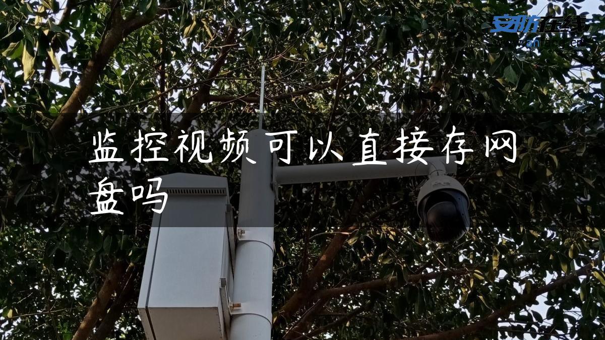 监控视频可以直接存网盘吗