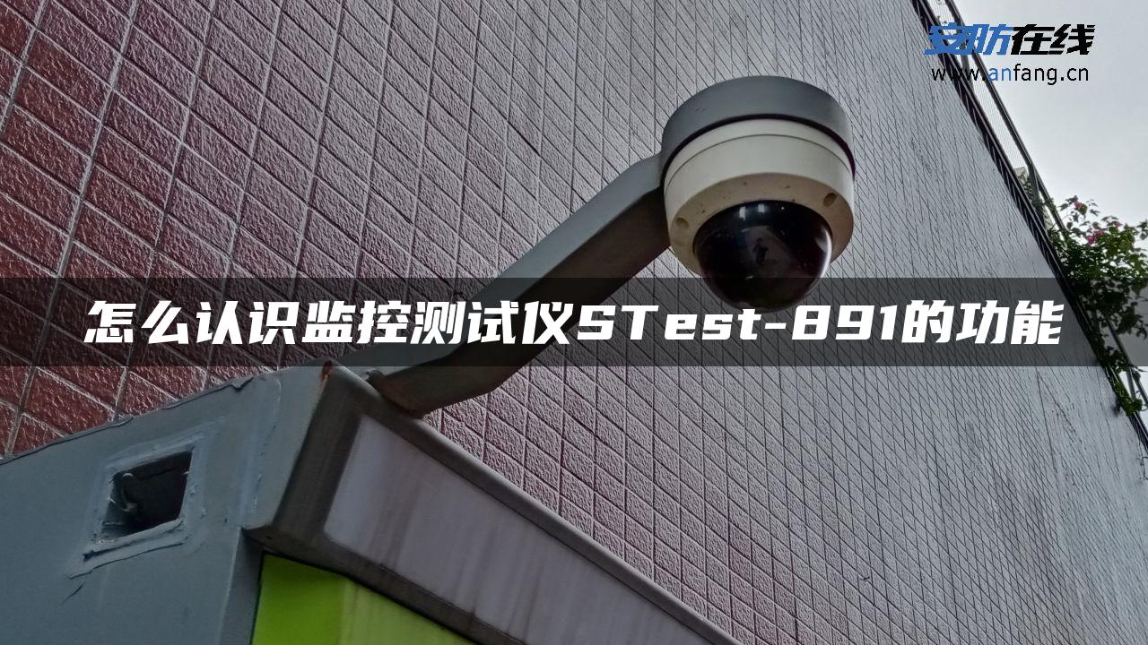 怎么认识监控测试仪STest-891的功能