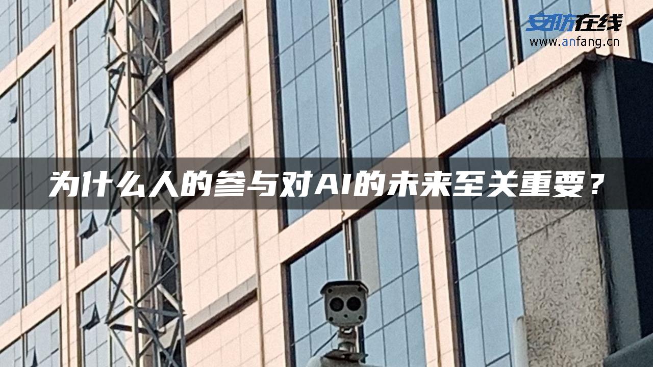 为什么人的参与对AI的未来至关重要？