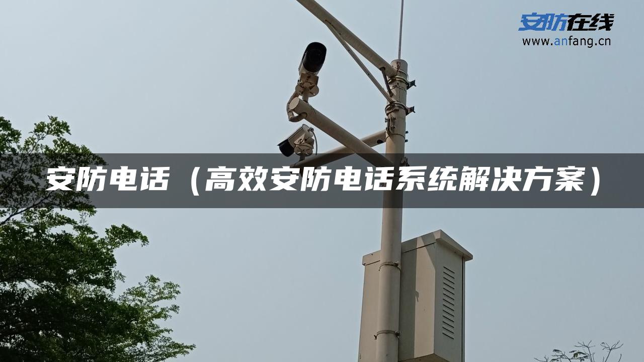 安防电话（高效安防电话系统解决方案）