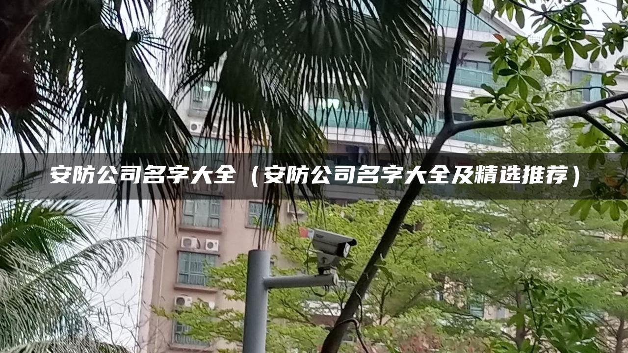 安防公司名字大全（安防公司名字大全及精选推荐）