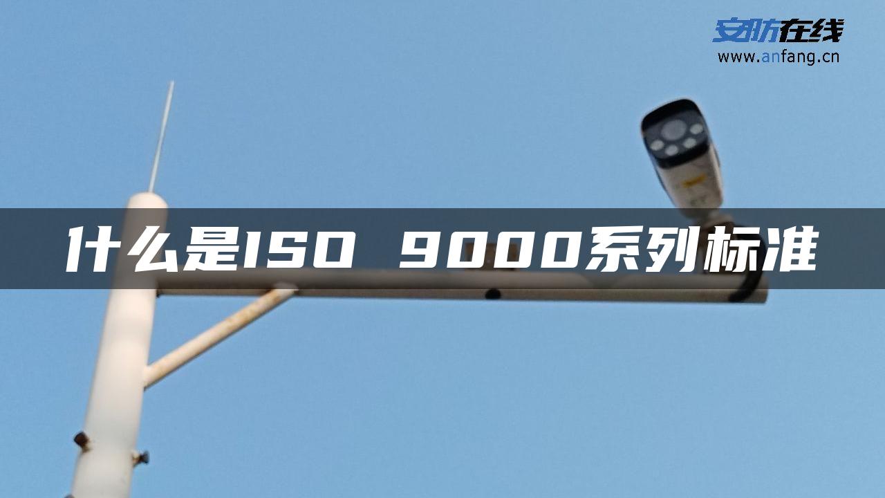 什么是ISO 9000系列标准